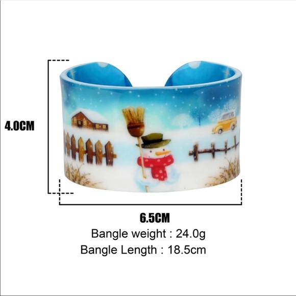 NWT Snowman Bracelet Cuff - Picture 2 of 8